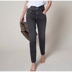 AMO Tulip Jean in‎ Washed Black Size 30 V Cut Waist